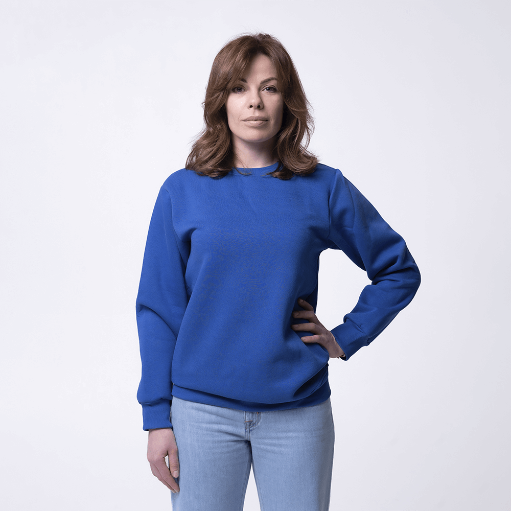 Синий женский свитшот