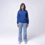 Синий женский свитшот