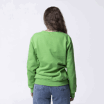 Ярко-зеленый женский свитшот