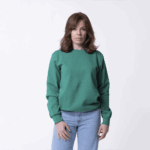 Зеленый женский свитшот