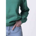 Зеленый женский свитшот