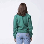 Зеленый женский свитшот