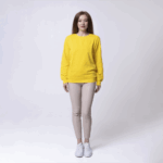 Желтый женский свитшот