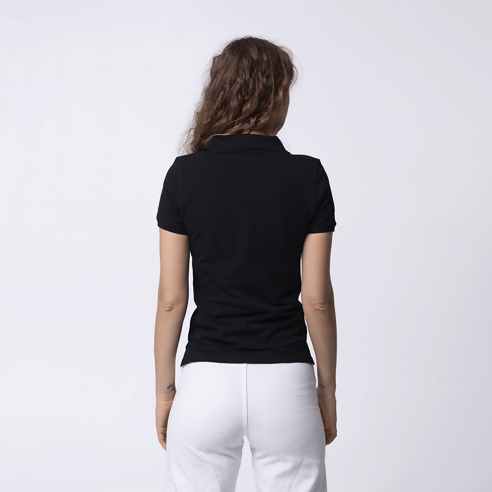 Женское черное поло