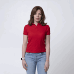 Женское красное поло