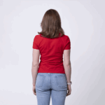 Женское красное поло