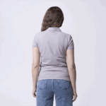 Серое женское поло