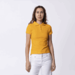 Желтое женское поло