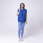 Синяя жилетка