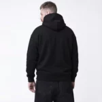 Черная оверсайз толстовка