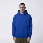 Синяя толстовка оверсайз