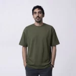 Хаки оверсайз футболка