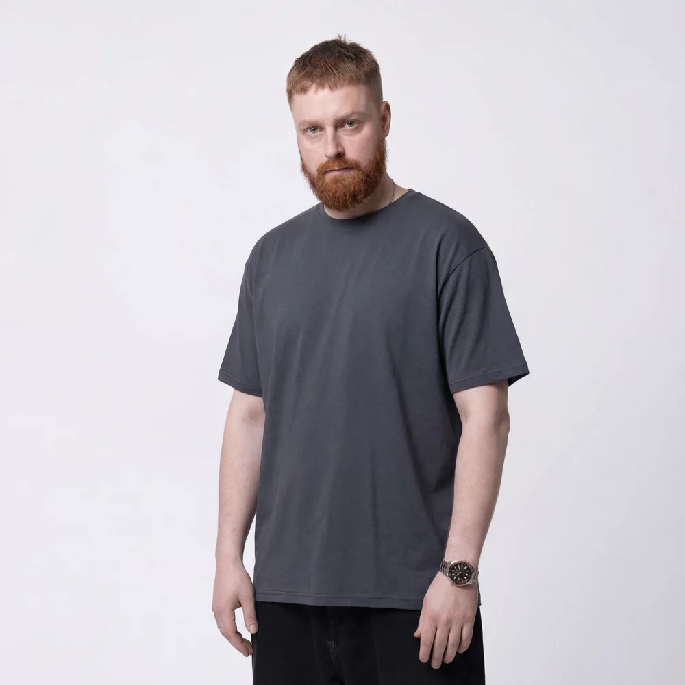 Графит оверсайз футболка
