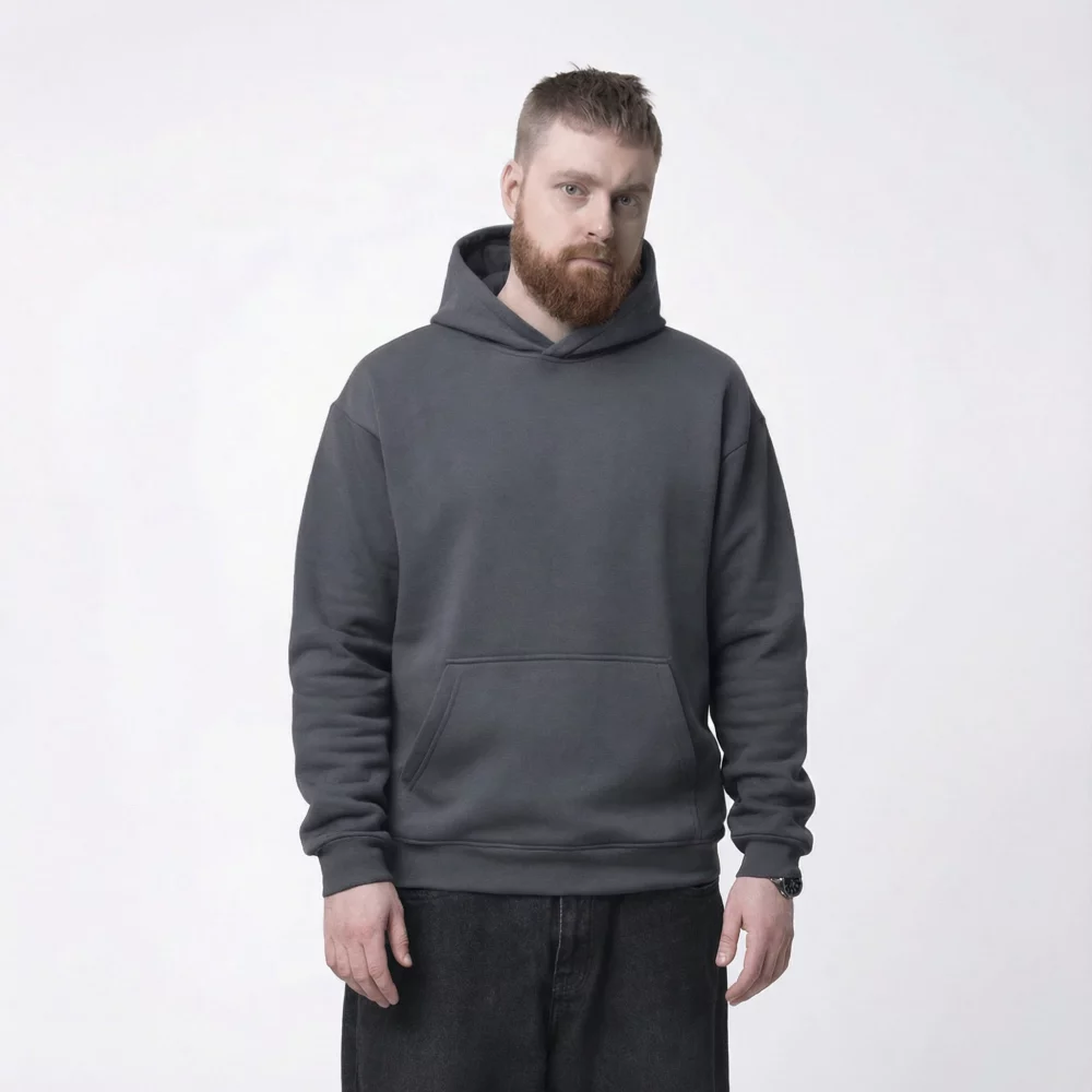 Графитовая толстовка оверсайз