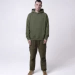 Хаки оверсайз толстовка