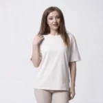 Молочная оверсайз футболка