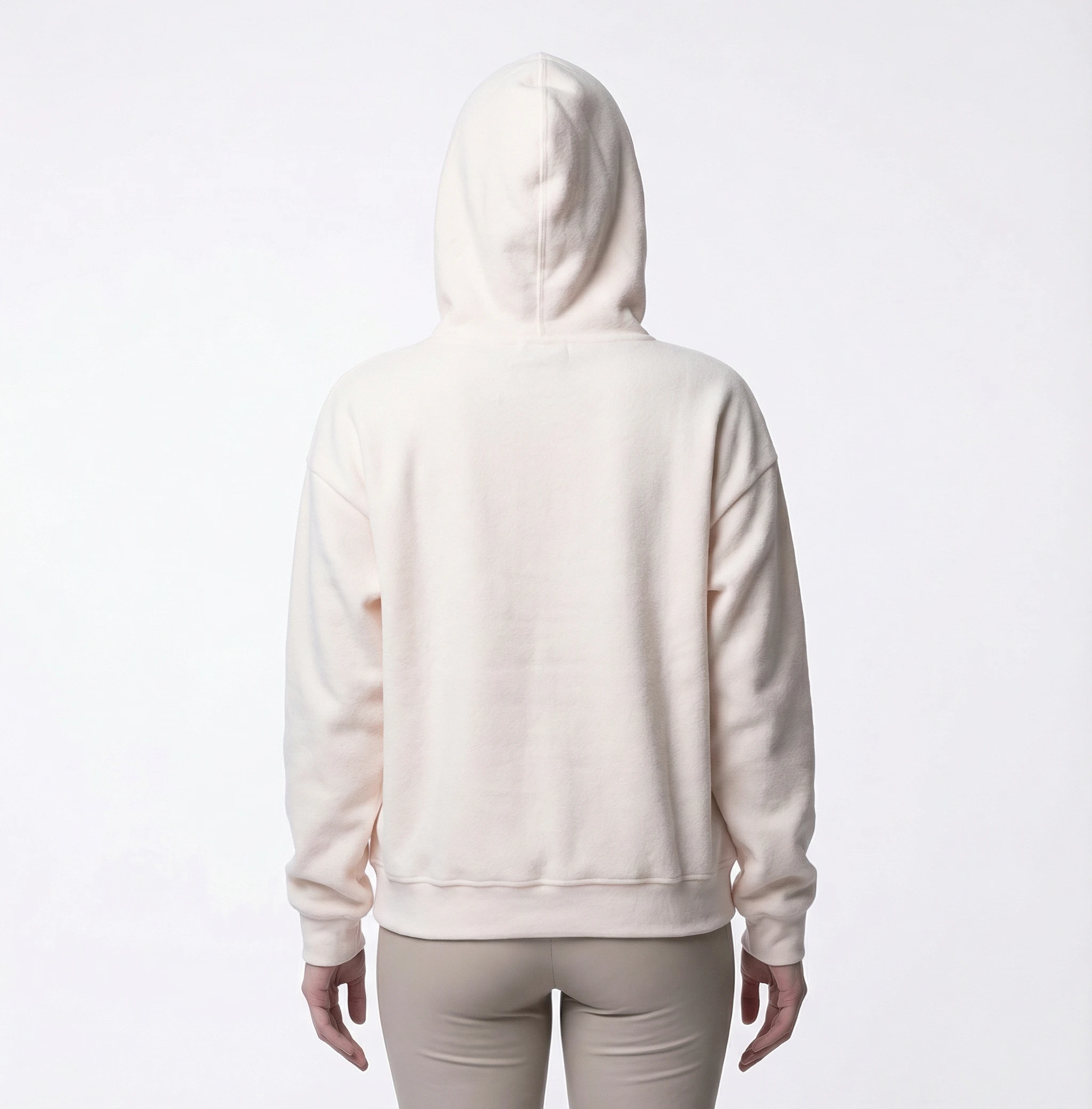 Молочная оверсайз толстовка